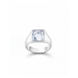 Aqua Marine Pyramid Silver