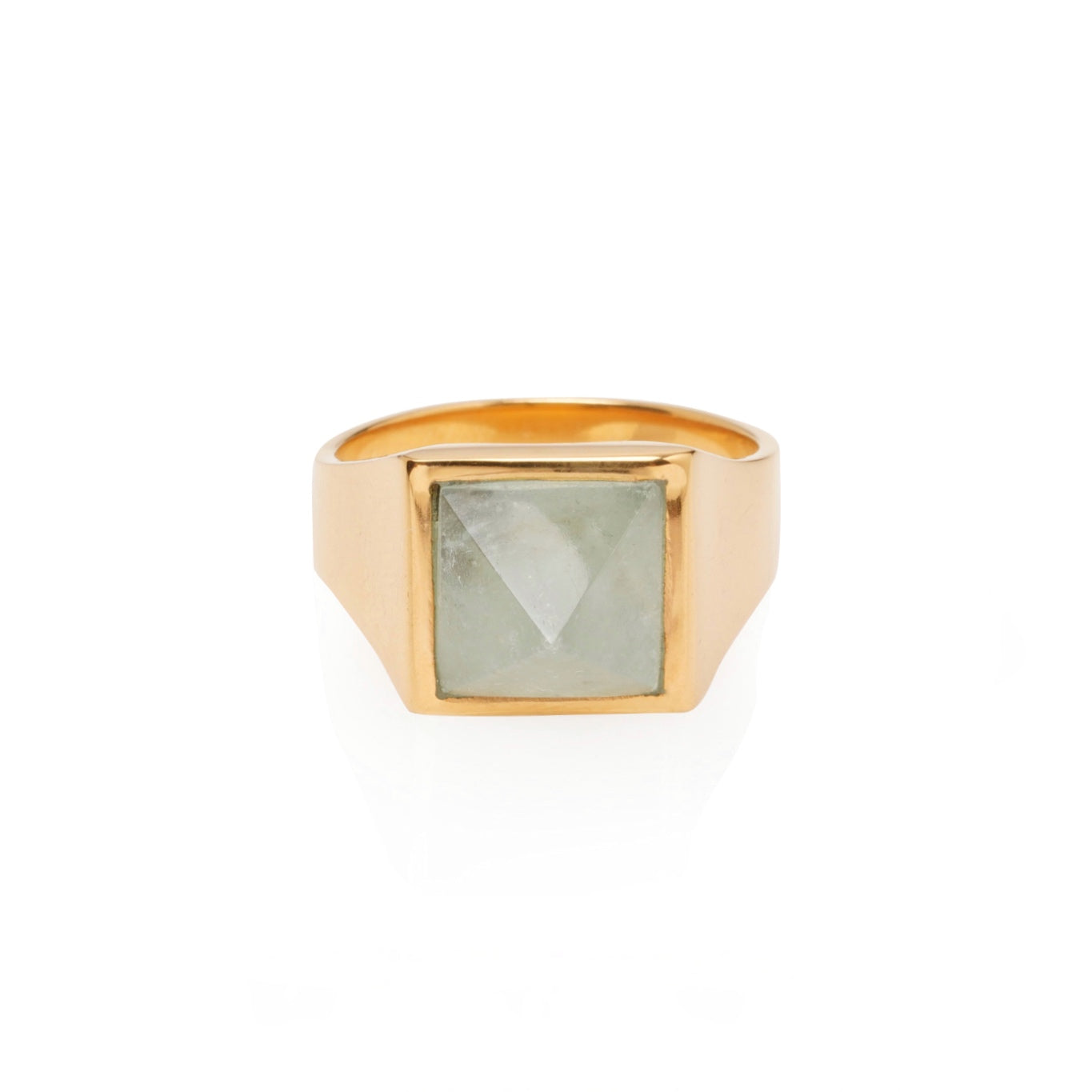 Aqua Marine Pyramid Gold