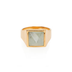 Aqua Marine Pyramid Gold