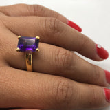 Petite Facet Ring Gold